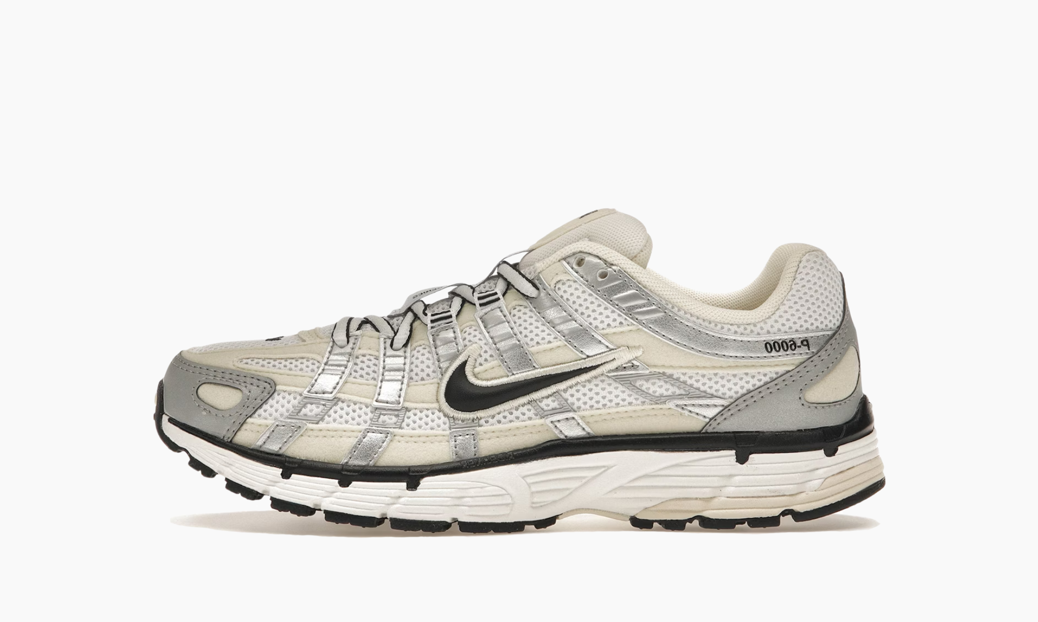 Nike P-6000 Coconut Milk Metallic Silver