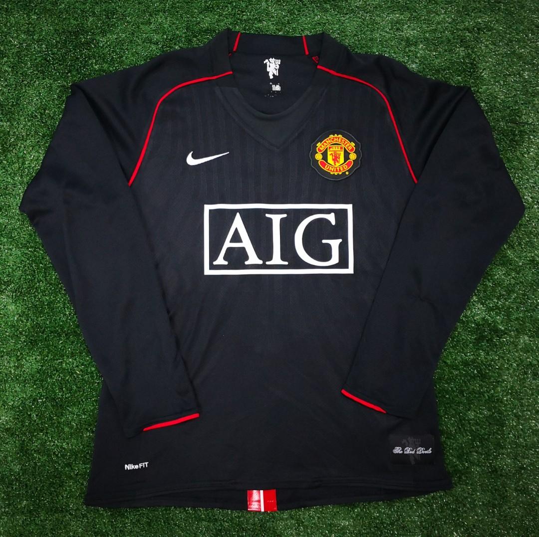 Manchester United Away Long Sleeves 07/08 Retro