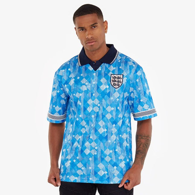 England Home 1990 Blue Retro