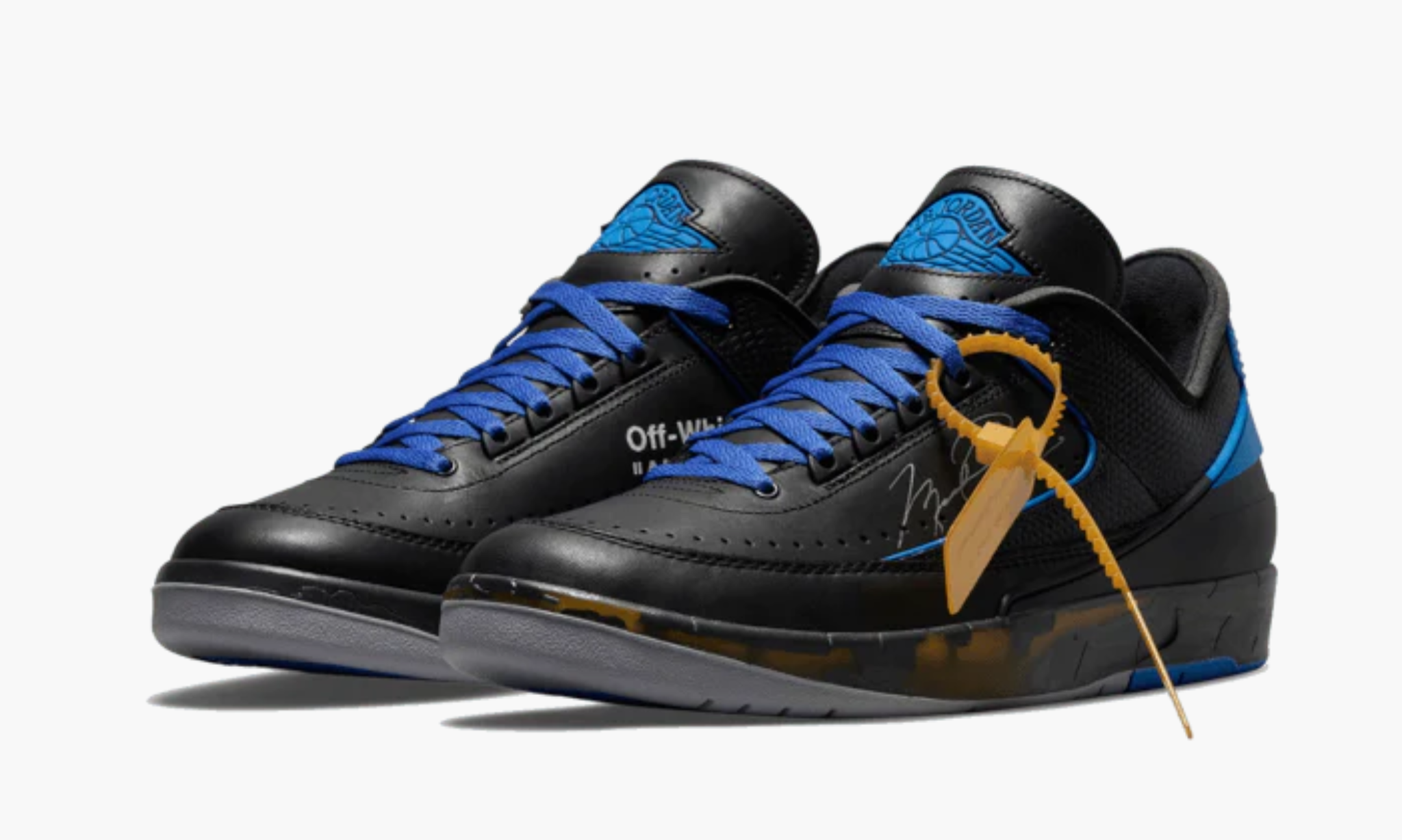 Air Jordan 2 Low Off-White Black Blue