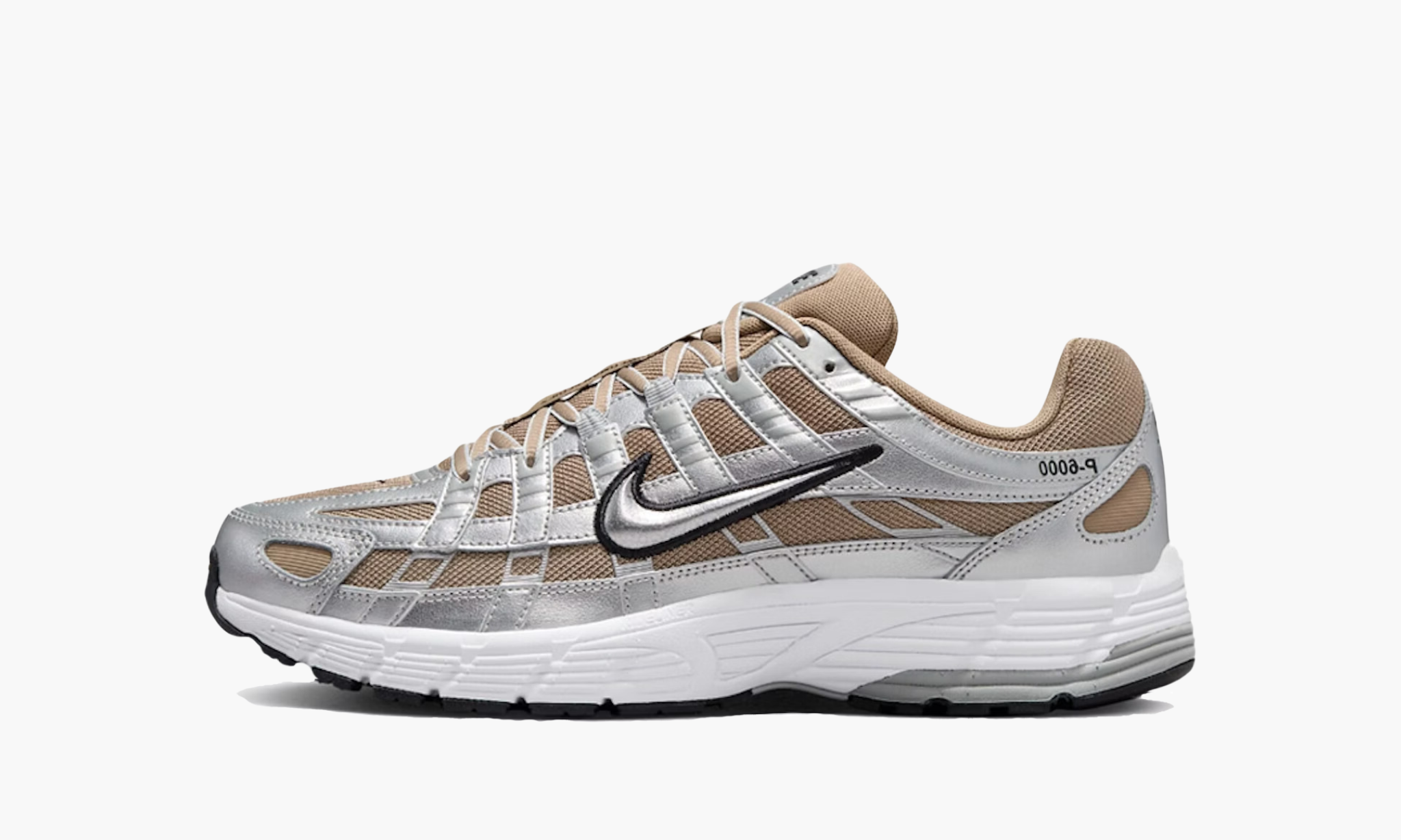 Nike P-6000 Khaki Metallic Silver